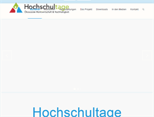 Tablet Screenshot of hochschultage.org